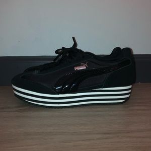 Black&White Platform puma trainers